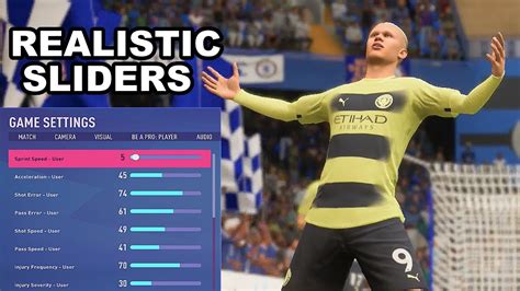 If you want the most authentic experience possible, adjust the sliders on the User Gameplay Customisation and CPU Gameplay Customisation screens. . Sliders fifa 23 career mode